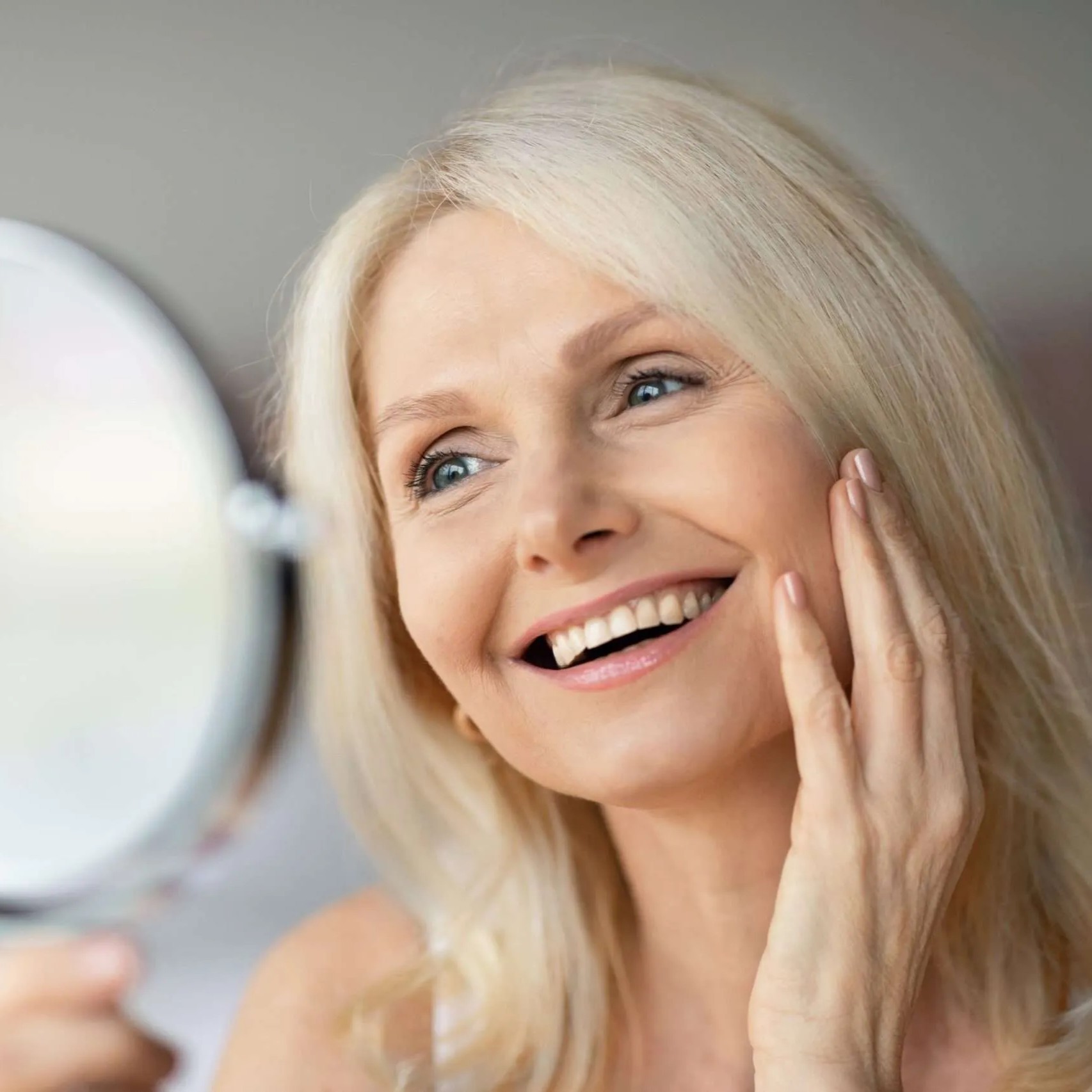 Women Botox Happy